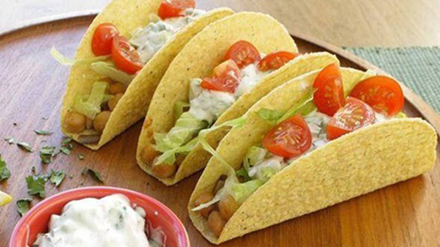 TACOS CON  CECI MEDITERRANEI